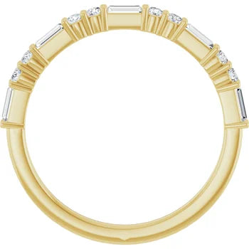 Baguette Diamond Anniversary Band For Her