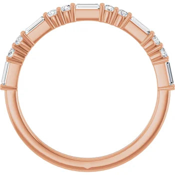 Baguette Diamond Anniversary Band For Her
