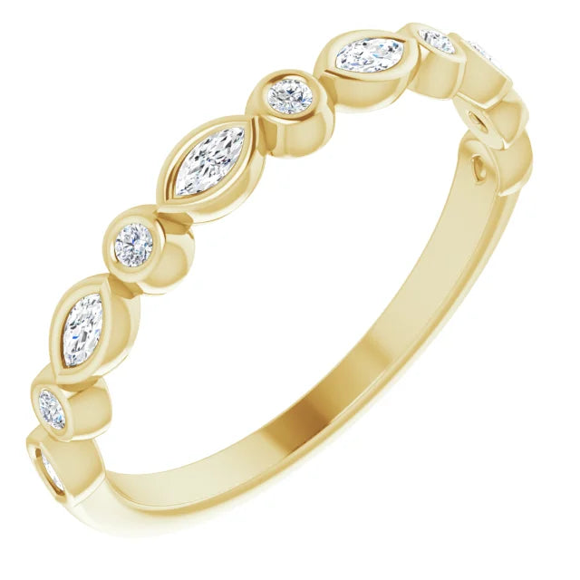 Marquise Diamond Women’s Anniversary Band