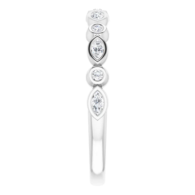 Marquise Diamond Women’s Anniversary Band