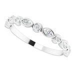 Load image into Gallery viewer, Marquise Diamond Women’s Anniversary Band
