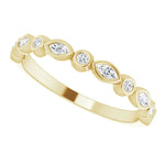 Load image into Gallery viewer, Marquise Diamond Women’s Anniversary Band
