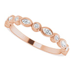 Load image into Gallery viewer, Marquise Diamond Women’s Anniversary Band
