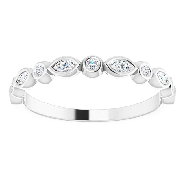 Marquise Diamond Women’s Anniversary Band