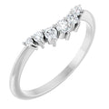 Contour Natural Diamond Wedding Band