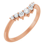 Load image into Gallery viewer, Contour Natural Diamond Wedding Band
