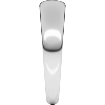 Round Tapered Half Round Wedding Band For Men