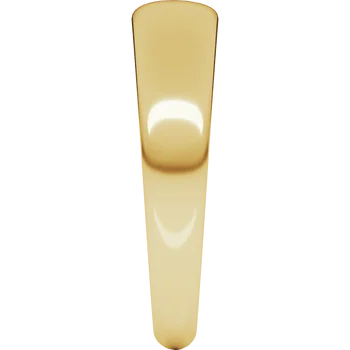 Round Tapered Half Round Wedding Band For Men