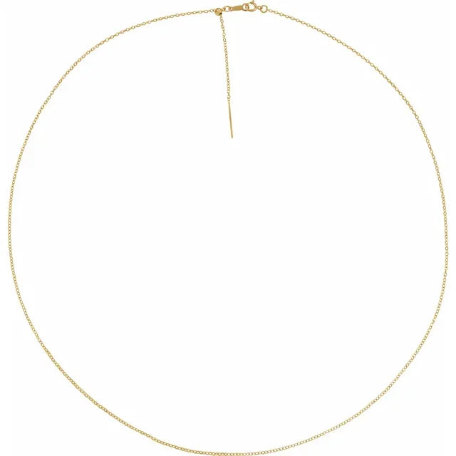 Adjustable Gold Cable Chain For Women