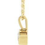 Load image into Gallery viewer, Bezel Set Diamond Solitaire Necklace
