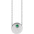 Lustrous and Delicate May Emerald Birthstone Necklace