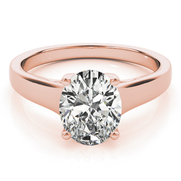 Trellis Oval Cut Solitaire Engagement Ring