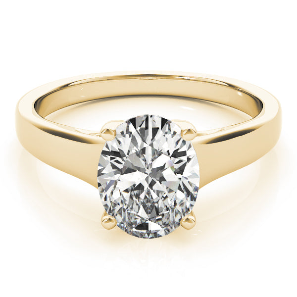 Trellis Oval Cut Solitaire Engagement Ring