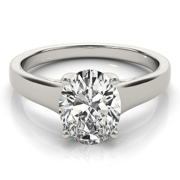 Trellis Oval Cut Solitaire Engagement Ring