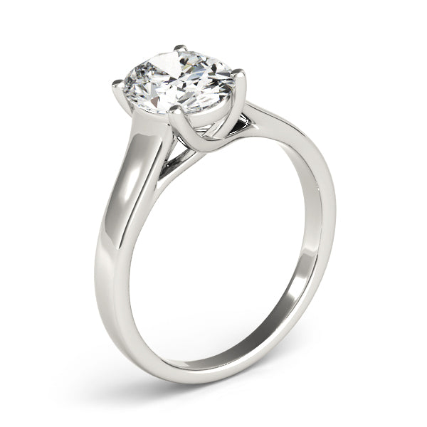 Trellis Oval Cut Solitaire Engagement Ring