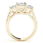 Load image into Gallery viewer, Three-Stone Princess Cut Engagement Ring
