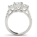 Load image into Gallery viewer, Three-Stone Princess Cut Engagement Ring
