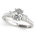 Load image into Gallery viewer, Oval Cut Three-Stone Engagement Ring
