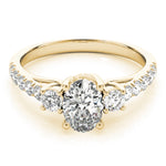 Load image into Gallery viewer, Oval Cut Three-Stone Engagement Ring
