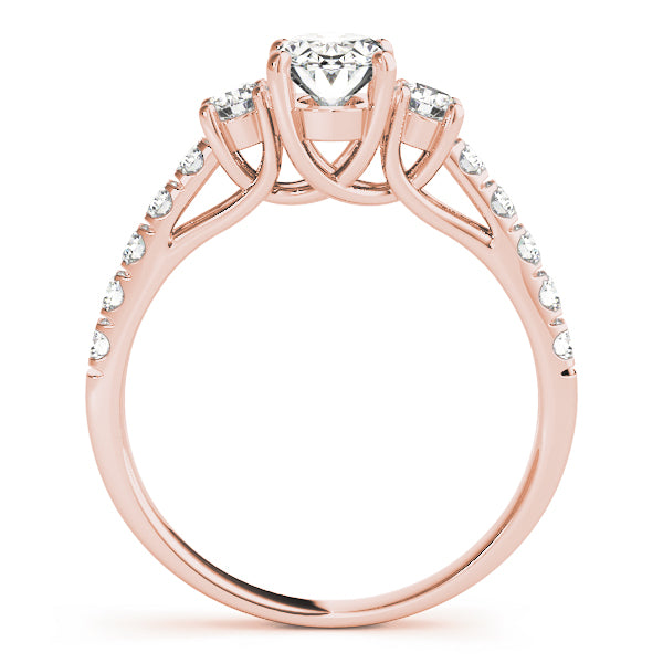 Oval Cut Three-Stone Engagement Ring