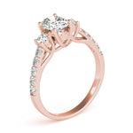 Load image into Gallery viewer, Oval Cut Three-Stone Engagement Ring
