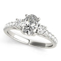 Oval Cut Three-Stone Engagement Ring