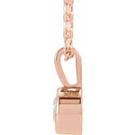 Load image into Gallery viewer, Bezel Set Diamond Solitaire Necklace
