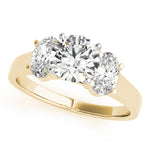 Load image into Gallery viewer, Three-stone Oval Diamond Engagement Ring
