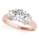 Load image into Gallery viewer, Three-stone Oval Diamond Engagement Ring
