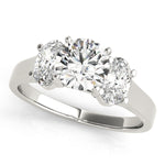 Load image into Gallery viewer, Three-stone Oval Diamond Engagement Ring
