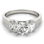 Load image into Gallery viewer, Three-stone Oval Diamond Engagement Ring
