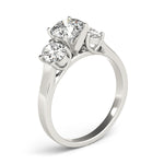 Load image into Gallery viewer, Three-stone Oval Diamond Engagement Ring
