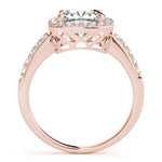 Load image into Gallery viewer, Square Cushion Halo Diamond Engagement Ring

