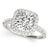Square Cushion Halo Diamond Engagement Ring