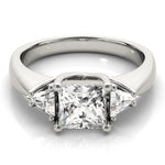 Load image into Gallery viewer, Three-Stone Princess Engagement Ring
