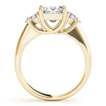 Load image into Gallery viewer, Three-Stone Princess Engagement Ring
