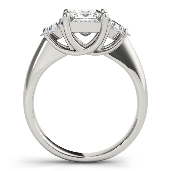 Three-Stone Princess Engagement Ring