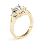 Load image into Gallery viewer, Three-Stone Princess Engagement Ring
