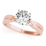 Load image into Gallery viewer, Twisted Shank Solitaire Engagement Ring
