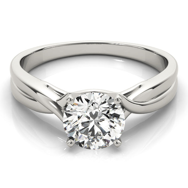 Twisted Shank Solitaire Engagement Ring