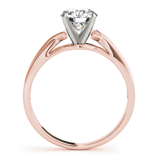 Twisted Shank Solitaire Engagement Ring