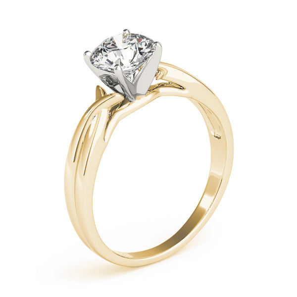 Twisted Shank Solitaire Engagement Ring