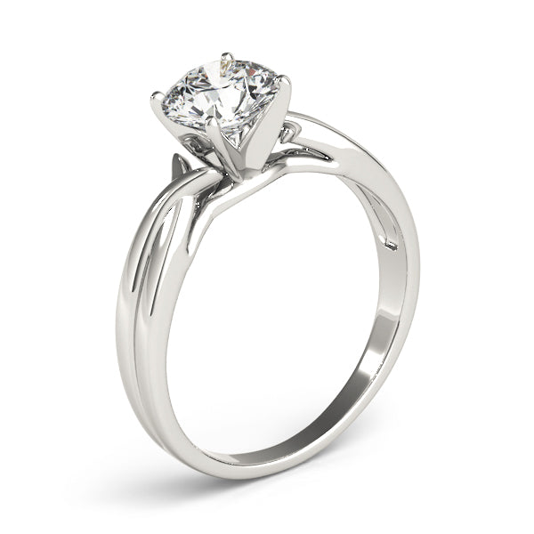 Twisted Shank Solitaire Engagement Ring