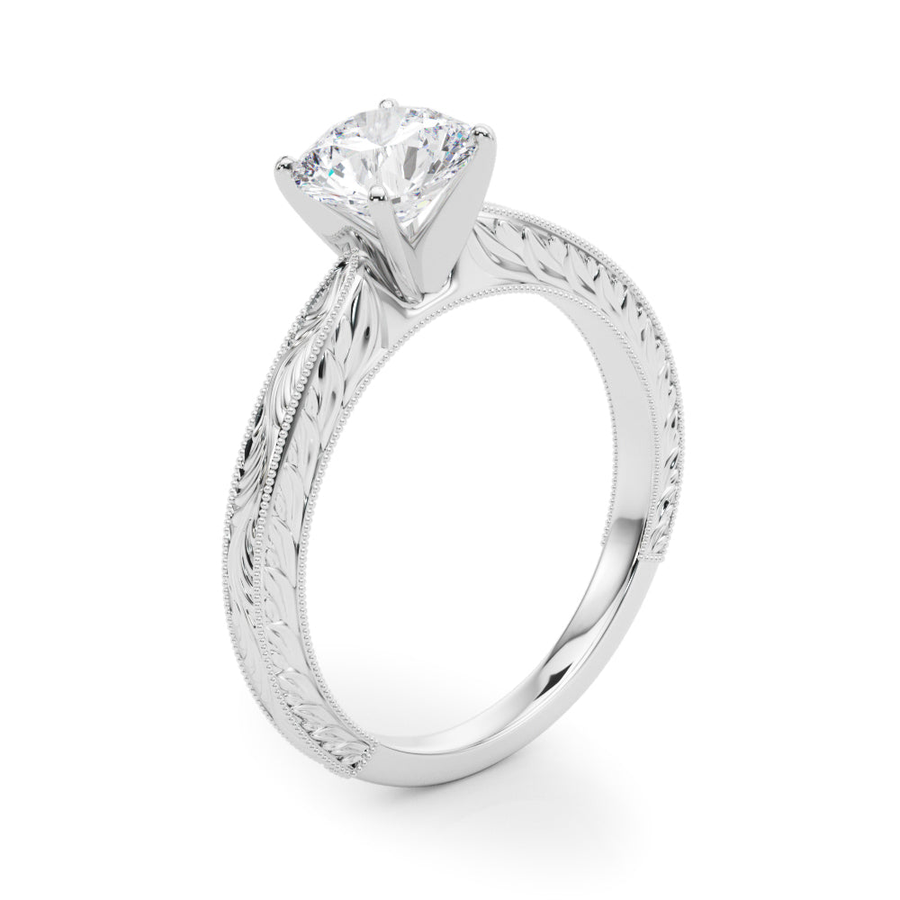 Solitaire Round Remount Engagement Ring