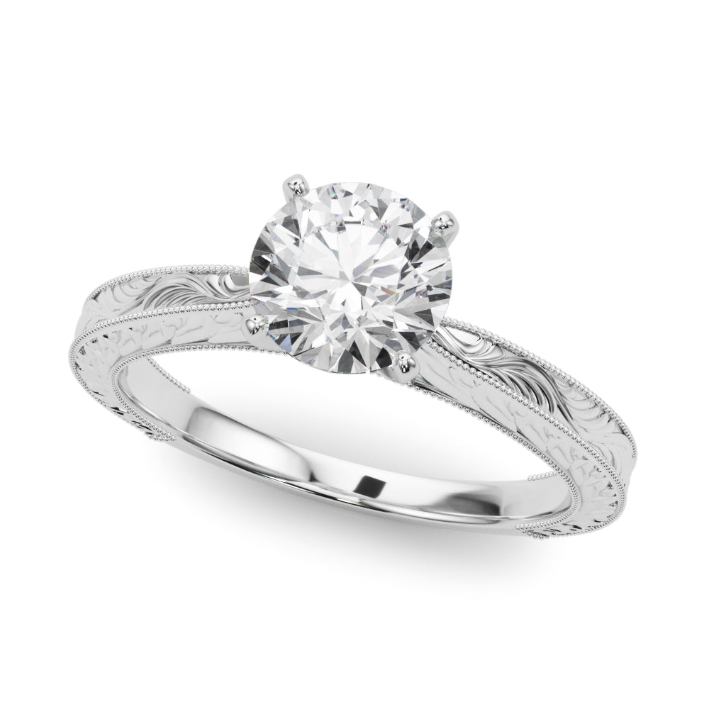 Solitaire Round Remount Engagement Ring