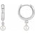 Cultured Pearl Dangle Hoop Earrings