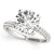 Pave-Setting Round Diamond Engagement Ring
