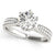 Pave Round Diamond Engagement Ring