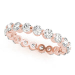 Load image into Gallery viewer, Round Shared Prong Eternity Band For Women
