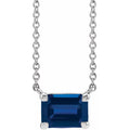 Royal Blue Sapphire Necklace For Women